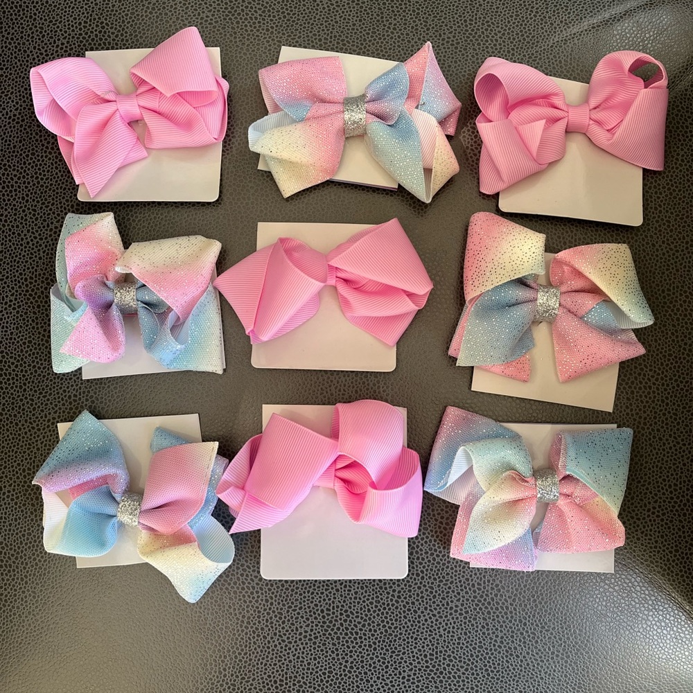Hand made girls hair clips brand new